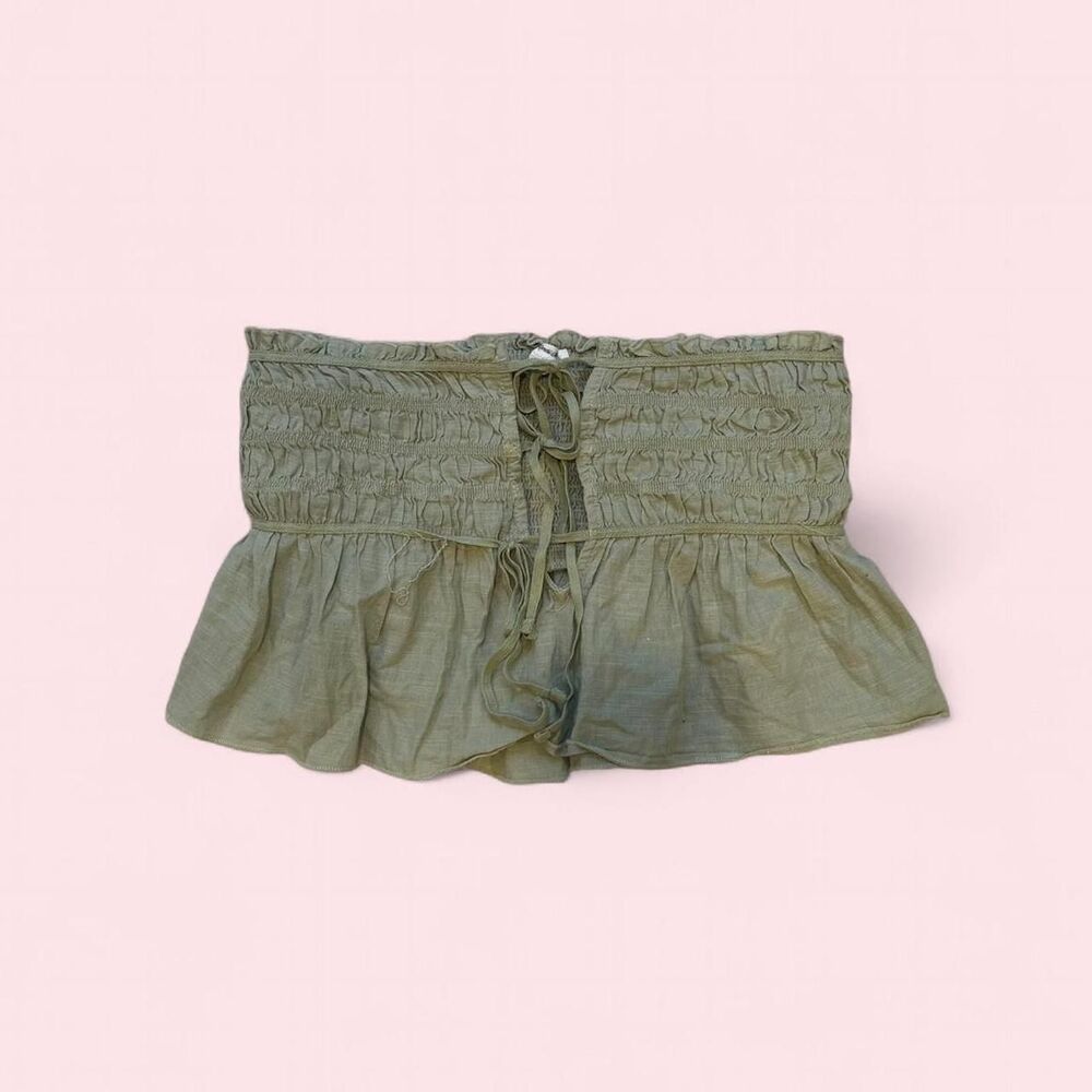 Kimchi-blue Women's Green and Khaki Crop-top